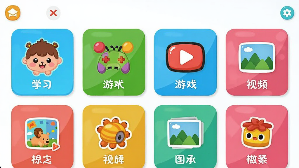KidZui��ͯ�������Դ����棬չʾ�����ɫ���࿨Ƭ���ֱ��עѧϰ����Ϸ����Ƶ��ͼƬ����������Ƭ�����пɰ��Ŀ�ͨͼ�꣬�����Ű�������򣬷��ͯȤ�������������޶���Ԫ��