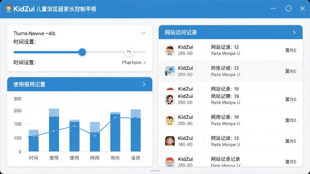 KidZui��ͯ������ҳ���������ͼ��չʾʱ�����û��顢ʹ�ñ���ͼ���Լ���վ���ʼ�¼�б���������Ƽ��רҵ��ɫ������ɫ�Ͱ�ɫΪ������������Ѻã������������޶���Ԫ��