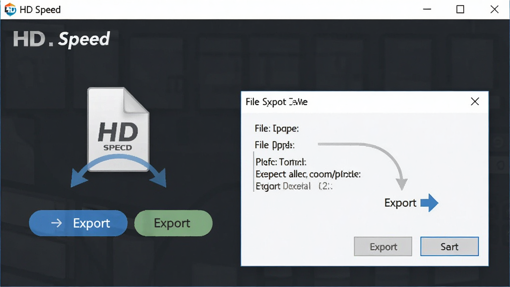 һ��չʾ HD Speed �������浼�����ܵ�ͼƬ������������������ʾ�ŵ�����ť���ļ�����Ի��򣬲���Ϊ�����ͼ��񣬷��Ϊ��Լ����ϸ�ڰ����ı��ļ�ͼ�ꡢ������ͷ��Ԫ�أ������������ɾ����޶���Ԫ��