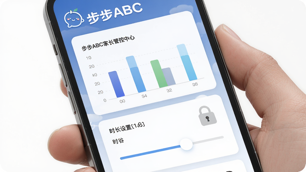 ����ABC�ҳ��ܿ����Ľ��棬�ֻ���Ļ��ʾѧϰ����ͼ����ʱ�����û��飬����Ϊ����Ƭʽ�����Ϊ��Լ����ϸ�ڰ���������ABC���ҳ��˱�ʶ����״ͼ��ʱ����ͼ�꣬���ʸ��壬�ɾ��޶���Ԫ��