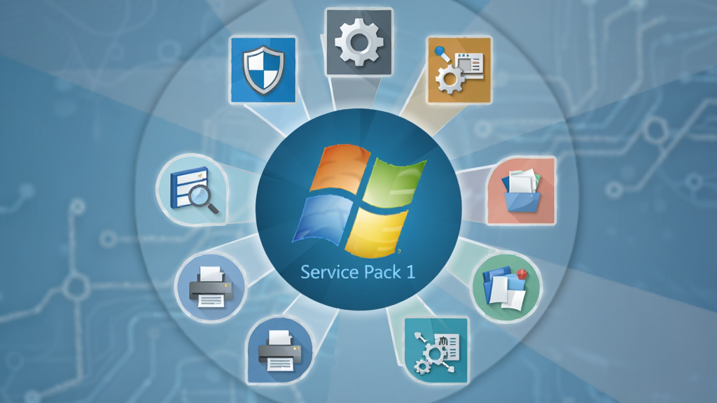 һ��չʾ Windows 7 Service Pack 1 ����ģ���ʾ��ͼ������Ϊ�������ͼ��Χ��ϵͳ�ձ����У�����Ϊ���η���״���Ű����������Ϊ��ƽ���Ƽ��磬ϸ�ڰ�����ȫ���ơ����֡����硢��ӡ����ͼ�꣬���ʸ��壬�ɾ����޶���Ԫ��