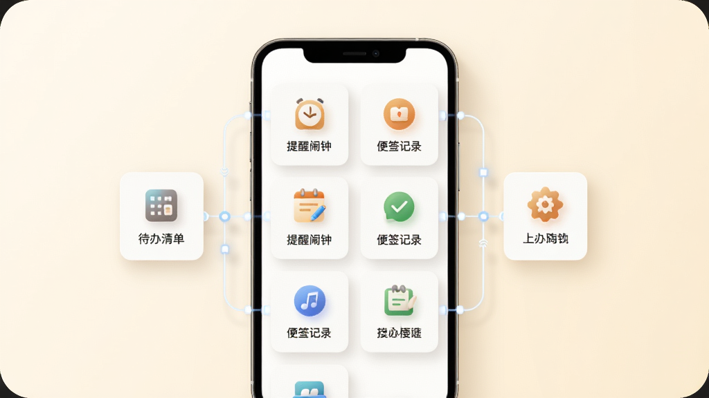С�԰鹦�ܾۺ�չʾͼ����������Ϊ�ֻ����棬��Ļ�ڳ��ֶ�����ܿ�Ƭ�������У����������嵥���������ӡ���ǩ��¼��ͼ�꣬��Ƭ֮����������ʾ�⻥ͨ������Ϊ����װ�ɫ�����Ϊ�ִ�UIչʾͼ��ϸ�ڰ�����ӰЧ����ͼ��߹⣬����ϸ�壬�ɾ��޶���Ԫ��