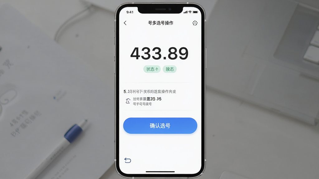 �Ŷ������ѡ�Ų������棬����Ϊ�ֻ���Ļ��ʾ����������ȷ�ϰ�ť������Ϊ���²��֣��Ϸ��Ǻ�����ֺ�չʾ���·��ǲ�����ť�����Ϊ�ִ���Լ�磬ϸ�ڰ����������֡�״̬��ǩ��ȷ��ѡ�Ű�ť������ͼ�꣬�����������ɾ����޶���Ԫ��