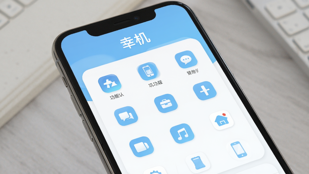 �һ�APP��������չʾͼ���ֻ���Ļ�����ǹ��ܵ�������ͼ���������룬������ɫ�԰�ɫ��ǳ��ɫΪ�������ֱ�ע���һ����ڶ�������������ˬ�ɾ������ֺ��������ʸ��壬�޶���װ��Ԫ��