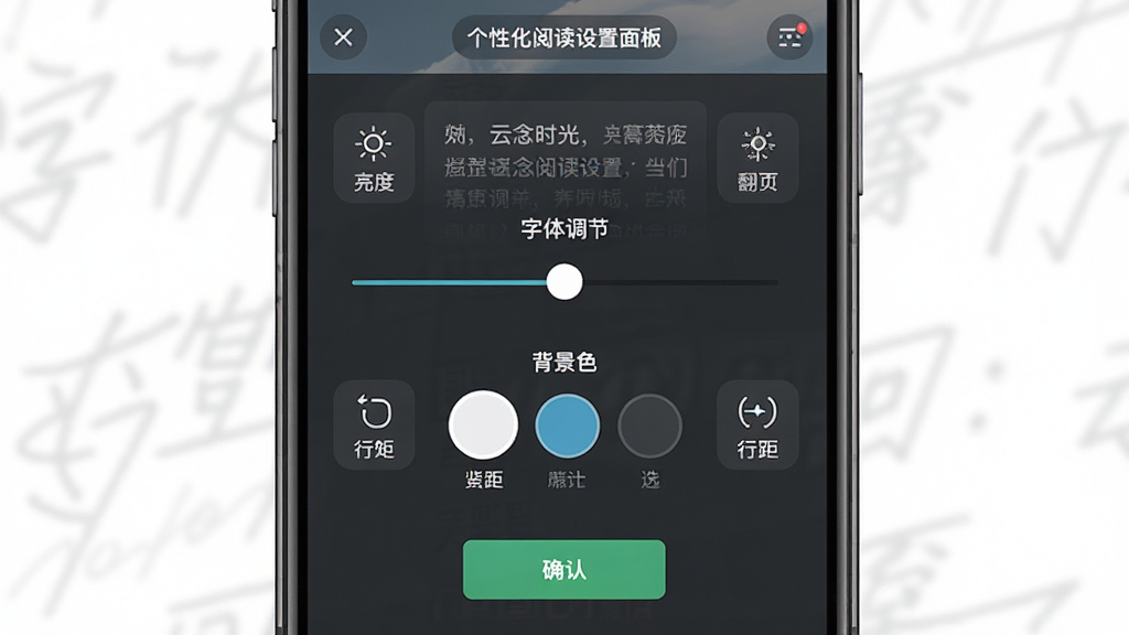 ����ʱ����Ի��Ķ�������壬�ֻ��������棬������ʾ������ڻ����뱳��ɫѡ���Χ�ֲ����ȡ���ҳģʽ���о������ͼ�꣬���ֶԳƣ�����Լ�ִ���ϸ�ڰ���Ԥ����������ȷ�ϰ�ť�����ʸ���ɾ��޶���Ԫ��