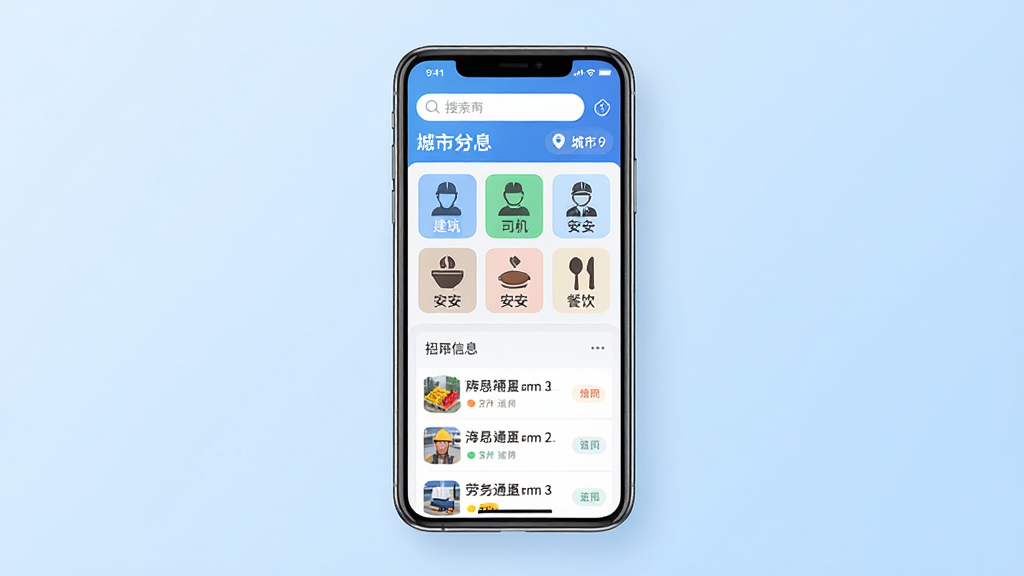 һ��չʾ����ͨAPP���Ľ�����ֻ�����ͼ�������������ֻ���Ļ����Ļ����ʾ����ͨ��ҳ��������������ͳ��ж�λ���м��Ǹ��๤�ַ���ͼ���罨����˾�����������������·��ǹ������й���Ϣ�б��������Ǹɾ���ǳ��ɫ���䣬����ִ���࣬ϸ�����������ʸ��壬�ɾ��޶���Ԫ��