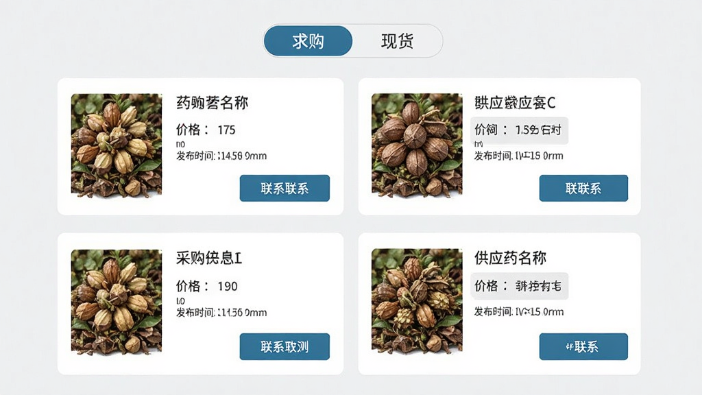 ��ҩ��APP������Ϣҳ�棬������չʾ�����ɹ��͹�Ӧ��Ϣ��Ƭ��ÿ������ҩ�����ơ��������۸񡢷���ʱ�����ϵ��ť�������С��󹺡��͡��ֻ�����ǩ�л�������Ϊǳ��ɫ����������࣬ϸ�����������ʸɾ�
