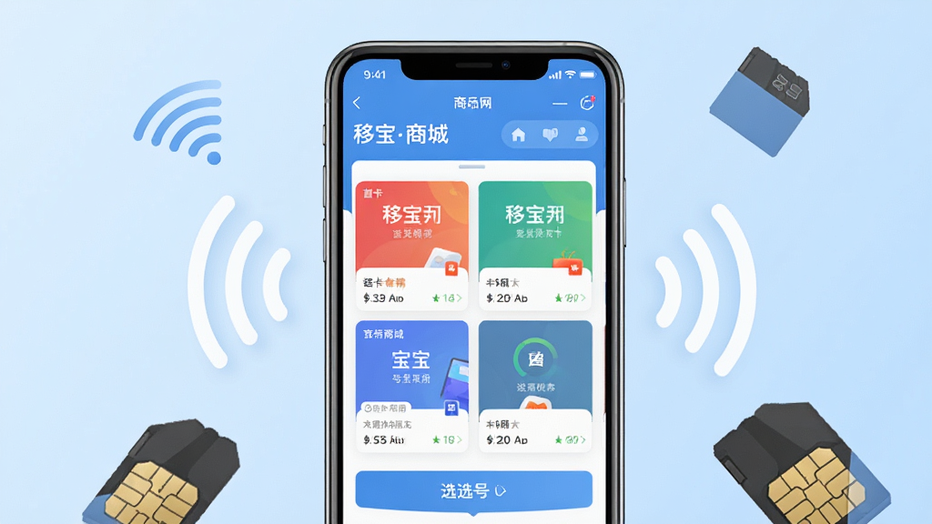 һ��չʾ�Ʊ���APP���Ľ�����ֻ�ģ��ͼ���ֻ���Ļ����ʾ�ſ��̳���ҳ�����������ײͿ�Ƭ��ѡ����ڣ�����Ϊǳ��ɫ���䣬������ɾ���ˬ��������������ֻ�����Χ�����źŲ���ͼ���SIM��ͼ�Σ����Ϊ��ƽ��UI��ƣ�ϸ�����������ʸ��壬�ɾ��޶���Ԫ��