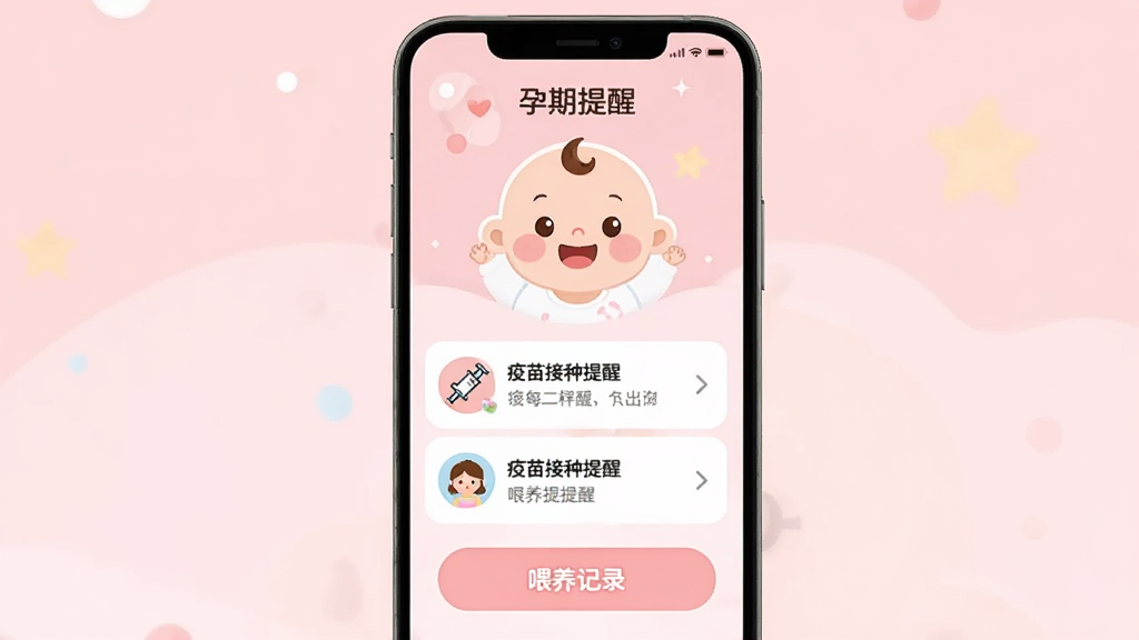 �ֻ�Ӧ�á��������ѡ��Ĳ����������棬��Ļ�Ϸ���Ӥ��Ц����ͼ���·���������������б���ι����¼��ť������Ϊ��ͷ�ɫ��ͼ��ɰ����Ű����룬�����������ɾ��޶���Ԫ��