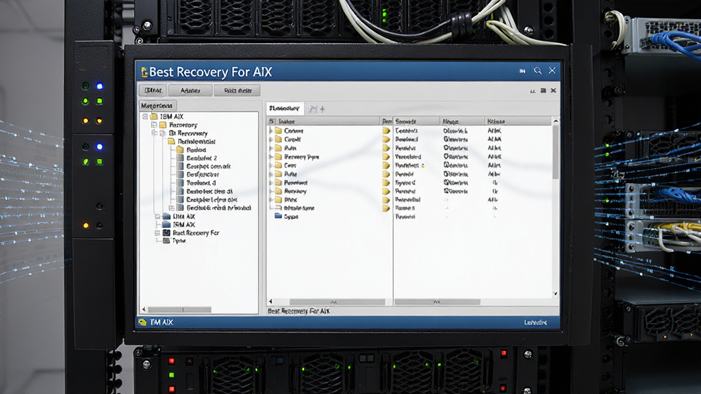 ������һ̨���� IBM AIX ����ϵͳ����ҵ������������Ļ����ʾ Best Recovery For AIX �������棬����Ϊ���ҷ������������Ҳ��ļ��б����Ű���רҵ�����Ϊ�Ƽ�����磬ϸ�ڰ���������ָʾ�ơ����ܱ��������������ߣ����ʸ��� �ɾ� �޶���Ԫ��