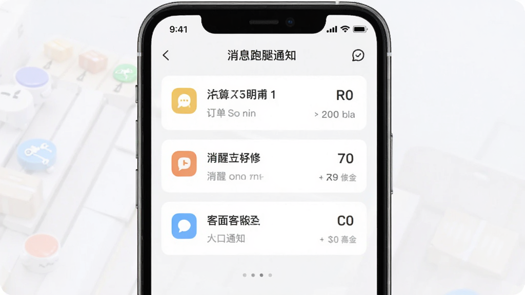 �����������Ͷ���Ϣ֪ͨ���棬�ֻ���Ļ��ʾ�����������ѺͿͷ���ڣ������Ѻã�ͼ��������ǳɫ�������ɾ����࣬���廭��