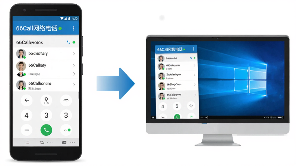 ����Ϊ��׿�ֻ���Windows����ͬʱ��¼��66Call����绰���˺ţ�����Ϊ���ֻ��ҵ��ԣ��Ű��м���ͬ����ͷ���ӣ����Ϊ��ƽ���Ƽ��磬ϸ�ڰ���ͨѶ¼�б������Ű�ť������״̬Բ�㣬���ʸ��壬�ɾ����޶���Ԫ��