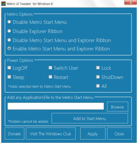 Metro UI Tweaker Tool��ͼ