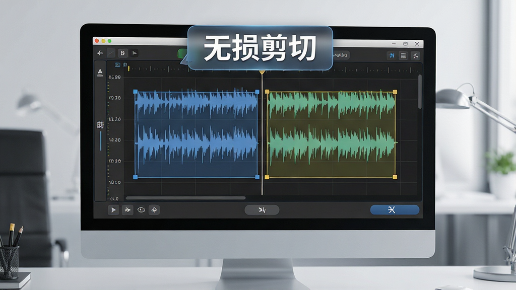 һ��չʾMP3���кϲ���ʦ������й��ܵ�ͼƬ�����������ǵ�����Ļ�ϵ���Ƶ���α༭���棬����ͼ�����������Ե�ѡ����ǣ��Ϸ�������ʾ��������С����ֱ�ǩ������Ϊ���İ칫���棬���Ϊ�Ƽ���дʵ�磬ϸ�ڰ���ʱ��̶ȡ�����ָ�롢���а�ť��������������ͼ���У��޶���Ԫ��