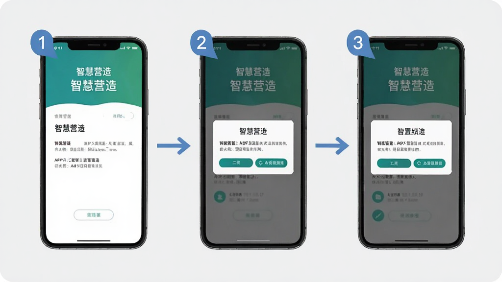 �ǻ�Ӫ��APP��װ��Ȩ�����ò���ͼ����������Ϊ�ֻ���Ļ��ʾ��װ������Ȩ�޵���������Ϊǳ��ɫ�����񣬲���Ϊ�������������ֻ���Ļʾ�⣬���Ϊ��ƽ���̷̳磬ϸ���ϱ�ע����������ͷ�����������ɾ��޶���Ԫ�أ���Ļ�пɼ�