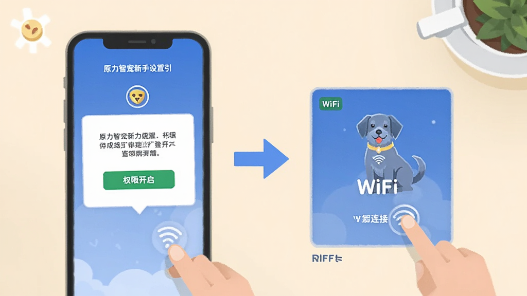 ԭ���ǳ�����������������廭���������ֻ���Ļ��ʾȨ�޿�����ʾ��WiFi���Ӳ��裬�Ա��м�ͷָʾ����˳�򣬱���Ϊ����ǳɫ���棬���Ϊ��ƽ����Ϣͼ���������������ʸɾ�