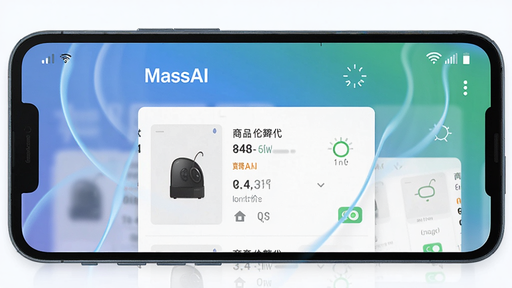 һ��չʾMassAI�����ڰ�׿�ֻ������������Ľ����ͼ���ͼƬ���ֻ���Ļ����ʾ��Ʒ�ȼ۽��ҳ�棬�������������ź�ͼ��ͼ�����ɱ�ʶ������Ϊ�ֻ�����չʾ�����Ϊ�Ƽ���Լ�磬ϸ�ڰ��������Ĺ��ɶ���Ч����ʾ�������������Ű棬���ʸ���ɾ��޶���Ԫ��