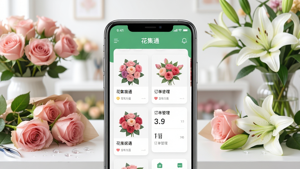 ����������һ�������ֻ�����Ļ����ʾ�š�����ͨ��Ӧ�õ������棬�����������������ʻ���Ʒ��Ƭ�붩������ģ�飬�����������Ļ��깤��̨�������ϰڷ��ż�������õ����ٺϣ����岼�ֲ��þ��й�ͼ�����Ϊ�ִ���ƽ��UIչʾ��ϸ�ڰ����ֻ��߿�ĸ߹⡢����ͼ��������Ӱ�������ϵ�¶�飬�����������ɾ����޶���Ԫ��