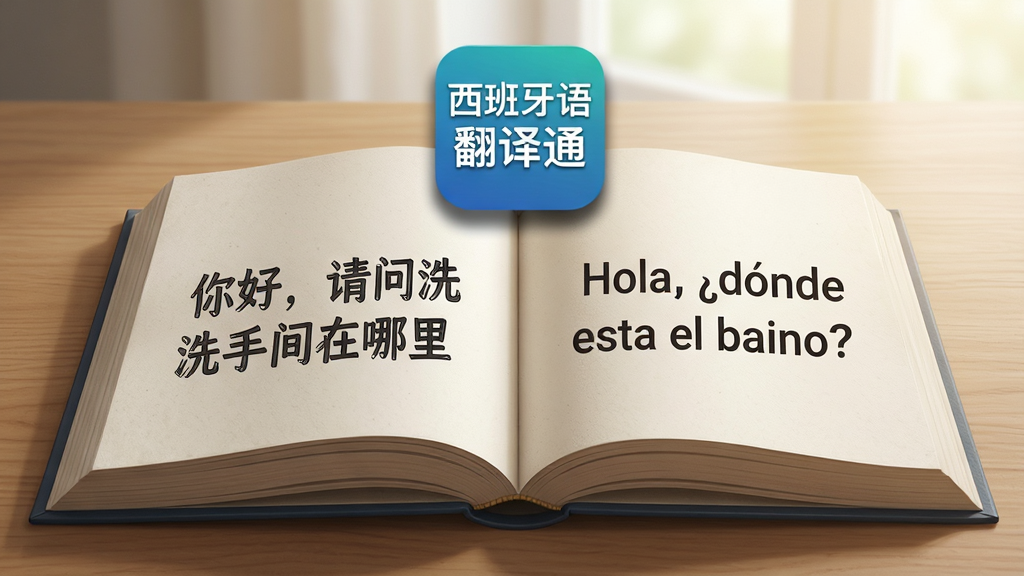 ��������Ϊһ���򿪵��鱾����ҳд�����Ķ��䡰��ã�����ϴ�ּ����������ҳ��Ӧ�����������ġ�Hola, d��nde est�� el bao?�����鱾�Ϸ��������������﷭��ͨ������ͼ�꣬����Ϊľ�������������Ȼ�⣬����Ϊ���ҶԳƣ����Ϊдʵ�廭���ϸ�ڰ���ֽ������������������ͼ������΢��Ӱ������Ϊ����4K������ɾ��޶�������