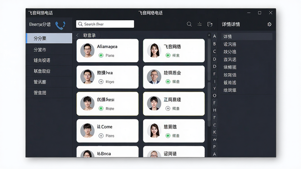 ��������绰ͨѶ¼�������棬����Ϊ��������չʾ��ϵ���б�������Ϊ�������������������ǩ���м���ϵ�˿�Ƭ���Ҳ�������壬������ʾ����������绰�������Ϊ�����Լ��ϸ�ڰ�������������ĸ�����������ʸ���ɾ����޶���Ԫ��