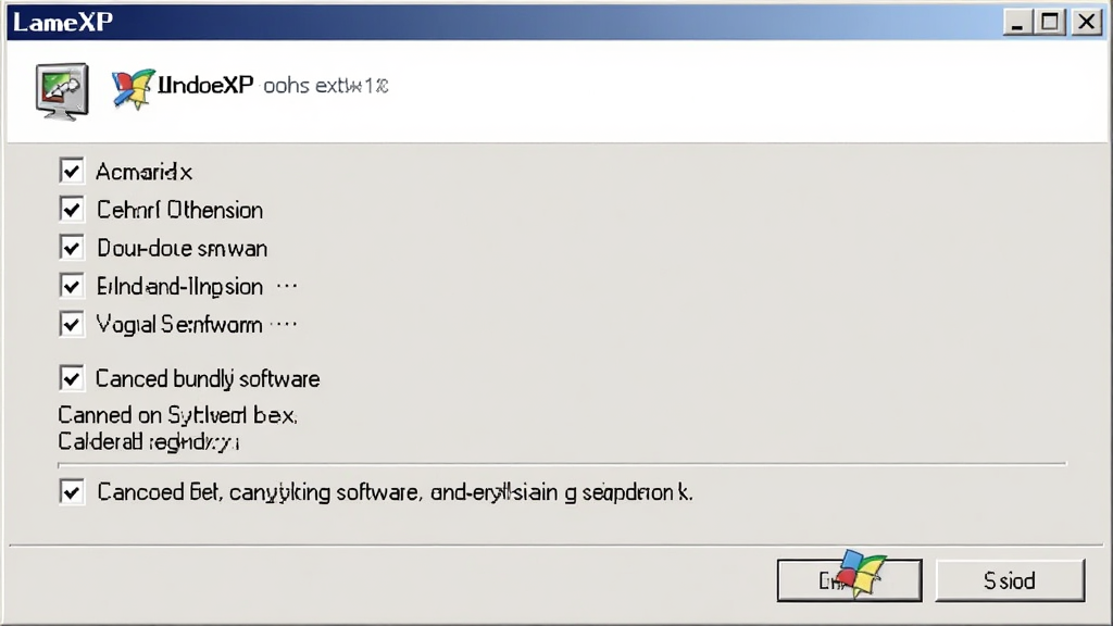 LameXP������Windows�����ϵİ�װ�򵼽��棬�����ǰ�װ�����ѡ�ѡҳ�棬����Ϊ�������еĸ�ѡ���б����Ű��࣬���Ϊ����Windows��װ�򵼷��ϸ�ڰ���ȡ�����������Ĺ�ѡ��ʾ�����ʸ��壬�ɾ����޶���Ԫ��