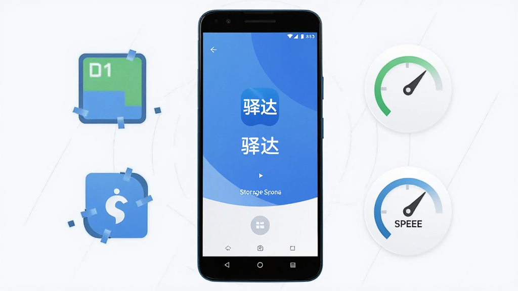 һ��չʾ�ֻ�Ӧ�ð�װ������Ч����ͼƬ��������һ����׿�ֻ���Ļ����ʾ����App���������棬��Χ�д洢�ռ�����ٱ�ʶ�ĳ���ͼ�Σ����Ƽ���࣬�Ű����������ʸ��壬����ɾ����޶���Ԫ��