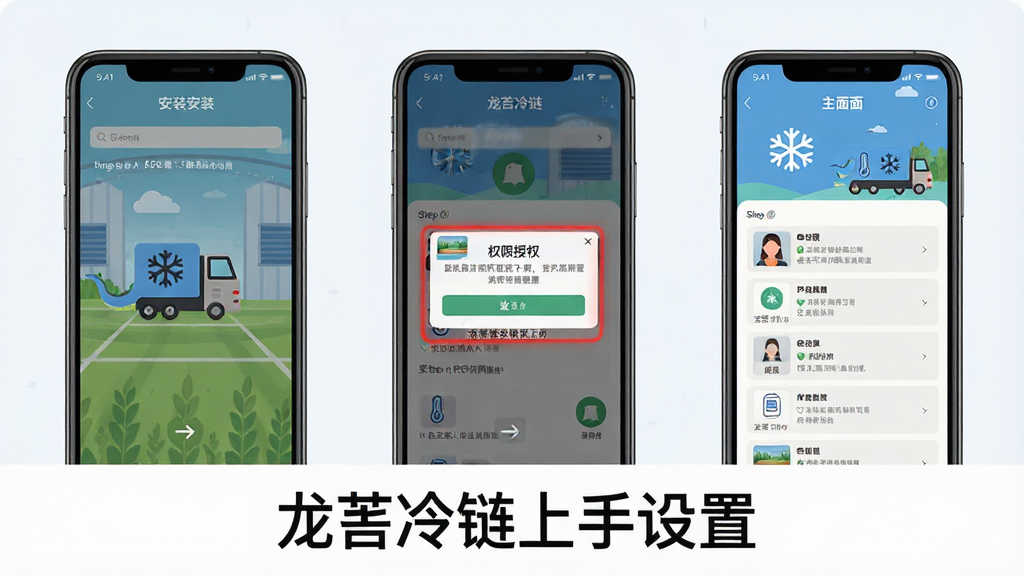 һ��չʾ��ۻ����APP���ֻ��˰�װ��Ȩ�����ò����ʾ��ͼ����������Ϊ�����ֻ�����չʾ������Ϊ������������ʾ��װ���桢Ȩ����Ȩ�����������棬�Ű�Ϊ�������У����Ϊ��ƽ���̳̲�ͼ���ϸ�ڰ���ÿ���ֻ���Ļ�в����š�Ȩ�޵����к�ɫ�����򡢵ײ�������˵������ۻ�����������á�������Ϊ���塢�ɾ����޶���Ԫ��