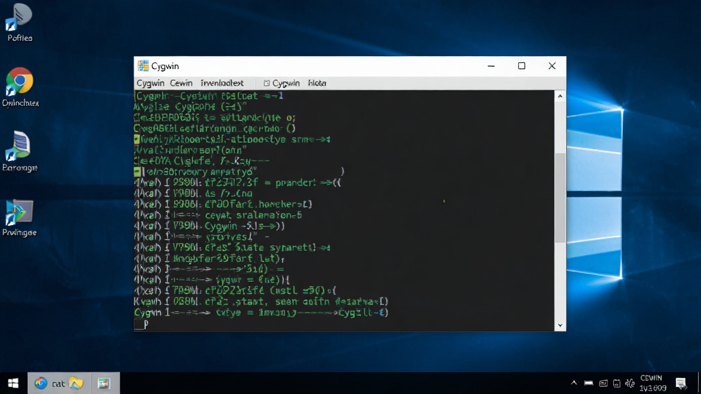Cygwin �����������ͼ������������ Cygwin �ն˴��ڣ���ɫ��������ʾ��ɫ�Ͱ�ɫ���������ַ������ڱ�����д�� Cygwin�������Ǽ��� Windows ���棬������ɾ���רҵ�������������޶���Ԫ��