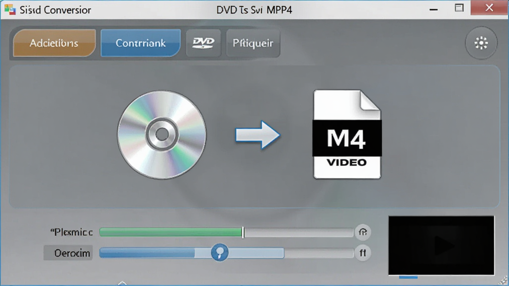 һ��չʾ����DVD��MP4ת�������������ͼƬ������Ϊ������Ļ�����е��������ڣ���������ʾDVD����ͼ���MP4��Ƶ�ļ�ͼ��֮����һ��ת����ͷ������Ϊ����չʾ�������棬�Ű�Ϊ��������ͼ�����Ϊ���Ƽ��У�ϸ�ڰ����������ܰ�ť������������ƵԤ��С���ڣ������������ɾ����޶���Ԫ��