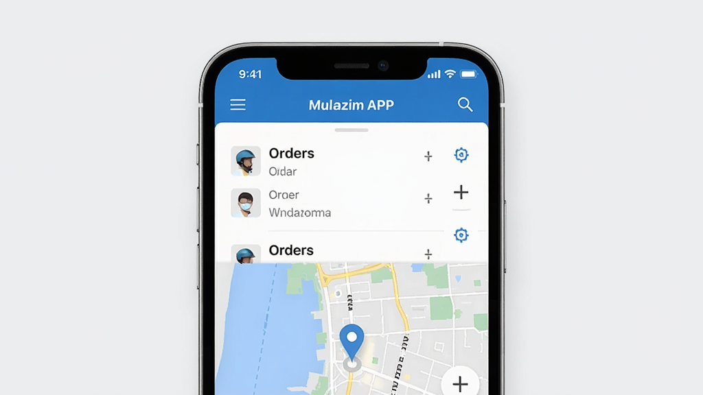 һ��չʾMulazim����APP��������ֻ���Ļ��ͼ�������������ֻ�����ͼ����Ļ����ʾ�����б��͵�ͼ�������棬������Mulazim��������������Ϊ�ɾ���ǳ��ɫ��������ִ���ϸ�����������ʸɾ����޶���Ԫ��