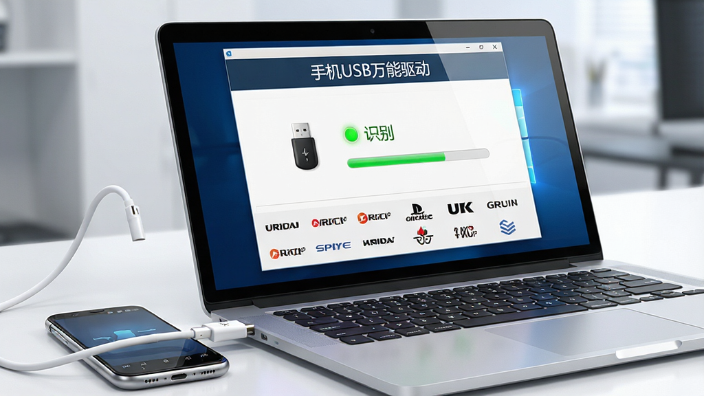 һ��չʾ�ֻ�USB�����������������ͼƬ������������һ̨��ɫ�ʼǱ����Ժ�һ����׿�ֻ�ͨ����ɫUSB������������������Ļ����ʾ���������棬���涥����
