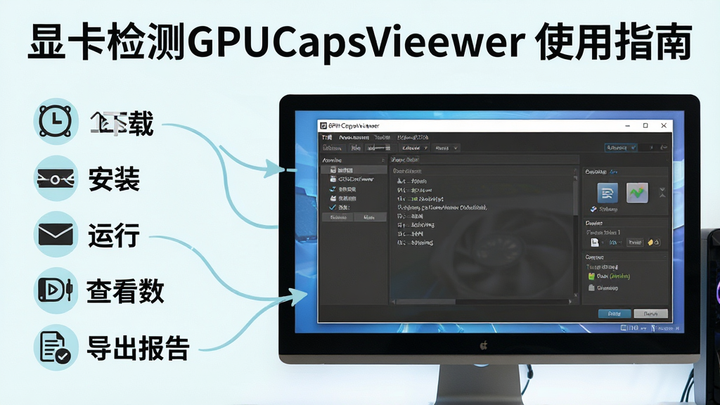 һ���Կ����GPUCapsViewer����ʹ��ָ�ϵ�AI����ͼƬ�������ǵ�����Ļ�������������棬����Ϊ��ಽ���б��Ҳ�������ͼ���Ű��࣬���Ϊ���½�ѧ�磬ϸ�ڰ������ء���װ�����С��鿴��������������Ȳ��裬���������ɾ����޶���Ԫ�أ�����������Ϊ���Կ����GPUCapsViewer ʹ��ָ�ϡ�