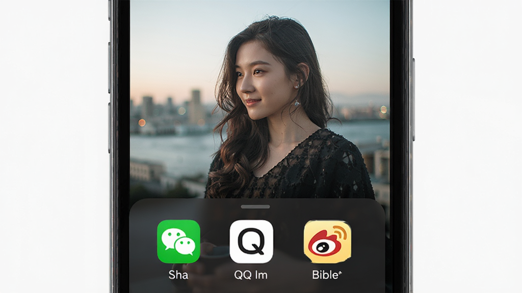 ��ͼ�������ܽ��棬�ֻ���Ļ��ʾһ�ž���ͼƬ���·�����������壬����΢�š�QQ��΢����ͼ�꣬��������ִ����ɾ����࣬���廭��