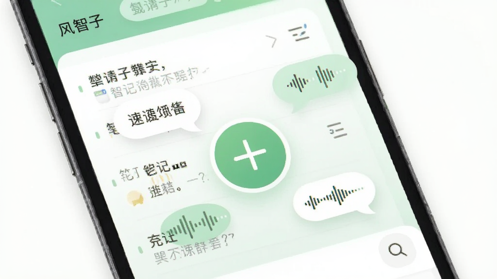 ����չʾ�������ӡ�Ӧ�õ��ټǹ��ܽ��棬�ֻ���Ļ������һ����Ŀ�ļӺŰ�ť����Χ�������������ݺ���������ͼ�ꡣ����Ϊ��ɫ��ǳ��ɫ���䣬������¼�Լ��ϸ�ڰ����ʼ��б�������ͼ�ꡣ���ʸɾ����޶���Ԫ�أ���Ļ�Ͽɼ��������ӡ�������