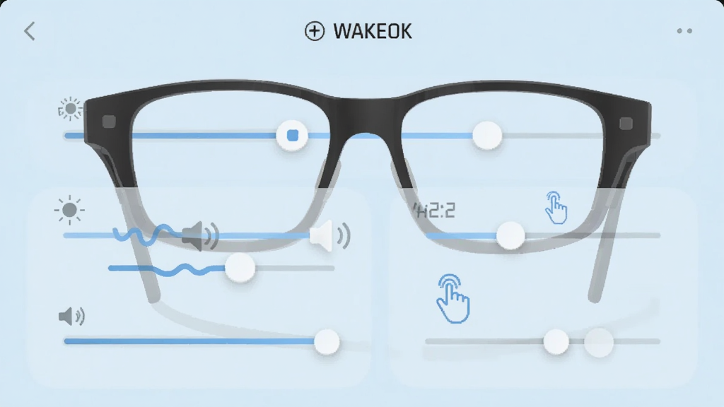 WAKEOKӦ�����ý����ͼ���ͼ����������һ�������۾��Ͷ�����ڻ���ͼ�꣬����Ϊ����ɫ�����Ϊ����������չʾͼ��ϸ�ڰ������ȡ�����������ͼ�꣬�����������ɾ����޶���Ԫ��