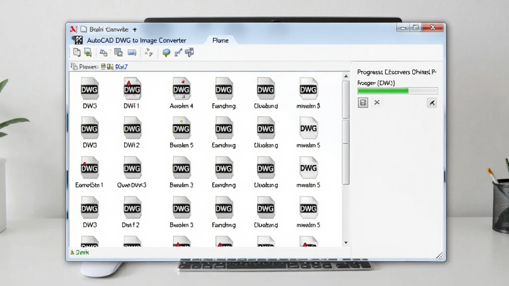 һ��չʾ AutoCAD DWG to Image Converter ����ת�����ܵĳ���ͼ�������������������ڣ��б��������Ŷ��DWG�ļ�ͼ�꣬�Ҳ��н�������ʾת�������У�����Ϊ���İ칫���滷�������Ϊдʵ������ͼ�磬�����������ɾ��޶���Ԫ��