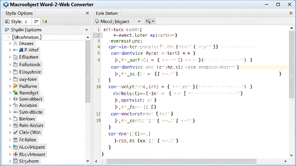 һ�� CSS ��ʽ�༭����ʾ��ͼ����ʾ Macrobject Word-2-Web Converter ����ʽ������壬�������ʽѡ���б����Ҳ��Ǵ���༭���򣬰��� CSS ����ʾ�������Ϊרҵ�������棬���ʸ��壬�ɾ��޶���Ԫ��