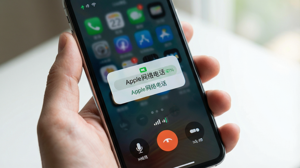 һ��չʾ����ʹ���ֻ���������ͨ���ĳ���ͼ����������Ϊһֻ������iPhone����Ļ��ʾͨ��������Ȩ�����õ��������ֲ����ֳ���д�ӽǣ����Ϊдʵ������Ӱ�У�ϸ�ڰ�����������˷�ͼ�ꡢ�����źű�ʶ�����ð�ť�����ʸɾ�������ͼƬ�д��С�Apple����绰�����֣��޶��౳��Ԫ��