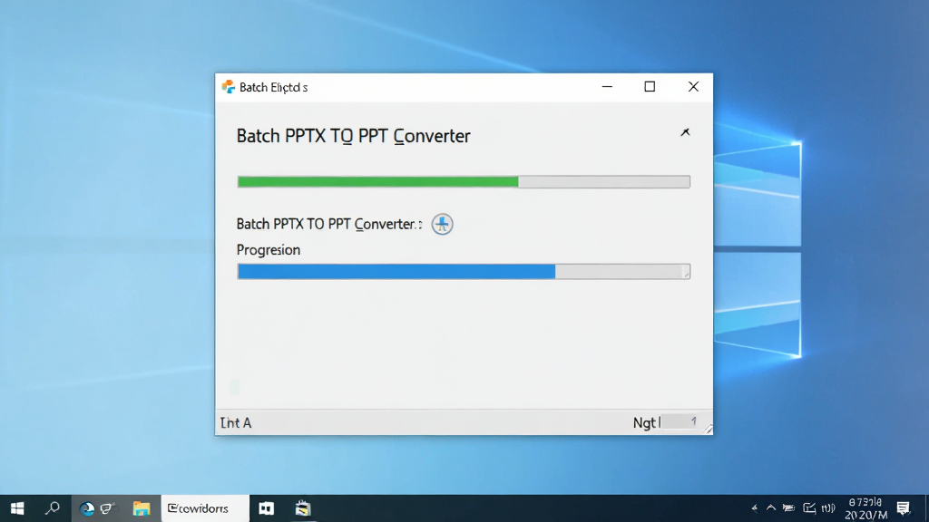 һ��չʾ Batch PPTX TO PPT Converter ��Windowsϵͳ���ȶ����е�ͼƬ������Ϊ���������ϵ��������ڣ�����Ϊ������ʾ���Ű�ɾ������Ϊ�Ƽ��칫�磬ϸ�ڰ���Windows��������������������ϵͳ����ͼ�꣬�����������ɾ����޶���Ԫ��