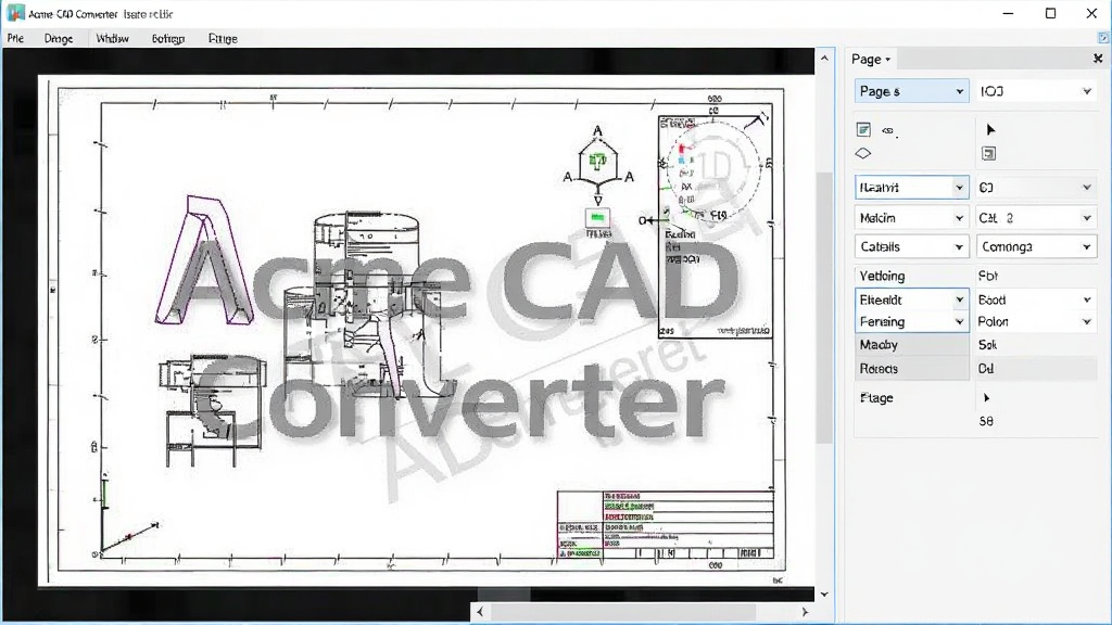 һ��չʾAcme CAD Converterˮӡ������ҳ�����ù��ܵ�ͼƬ����������һ��CADͼֽԤ����ͼֽ�ϴ��а�͸��ˮӡ���֣��Ա������������ʾҳ�����ѡ����רҵ���������ʸɾ����޶���Ԫ��
