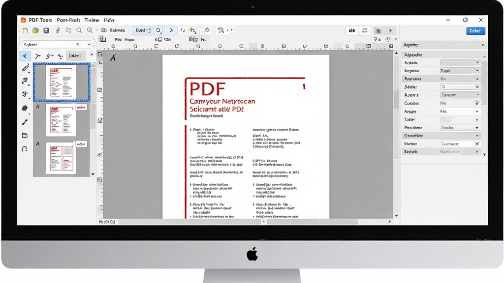 PDF-Tools ����������Ԥ��ͼ������Ϊ������Ļ��ʾPDF�ĵ��༭���棬��������Ϊ�ĵ�Ԥ���������Ϊ���������Ҳ�Ϊ������壬�Ű������������Ϊ�ִ��칫����UI��ϸ�ڰ���PDF����ͼ���༭��ť���˵��������ʸ��壬�ɾ����޶���Ԫ��