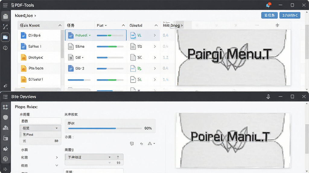 PDF-Tools ����������ˮӡ����չʾͼ������Ϊ�������������б���ˮӡԤ���������Ϸ�Ϊ������У��·�Ϊˮӡ�������ã��Ű湤�������ΪЧ�ʰ칫�磬ϸ�ڰ����ļ�ͼ�ꡢ���Ȱٷֱȡ�ˮӡԤ��Ч�������ʸ��壬�ɾ����޶���Ԫ��