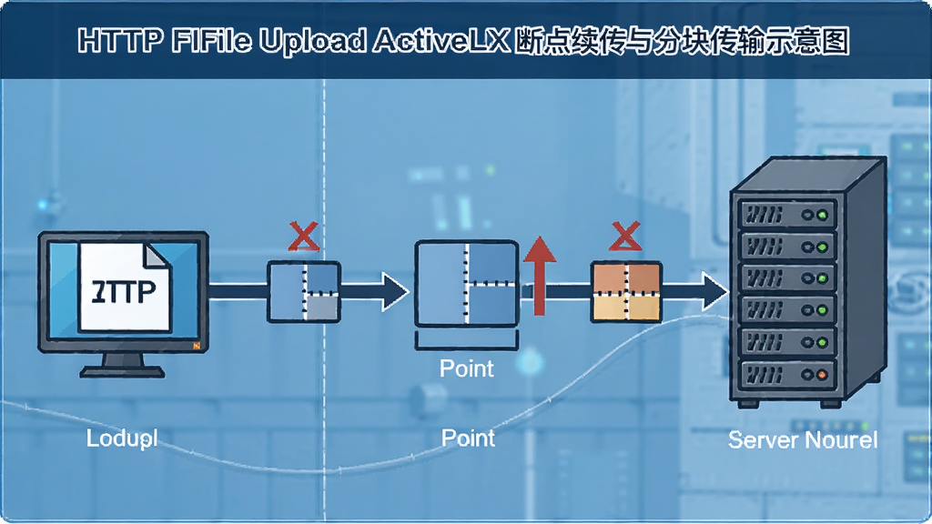 HTTP File Upload ActiveX �ϵ�������ֿ鴫��ʾ��ͼ������Ϊ�������ӱ��ص��Ծ������絽��������Ĺ��̣�����Ϊ��������ͼ���Ű�Ϊ����������ʽ�����Ϊ����ʾ��ͼ���ϸ�ڰ����ļ�ͼ�ꡢ�ֿ鷽�顢�ϵ��ǡ����������񣬻��ʸ��壬�ɾ����޶���Ԫ��