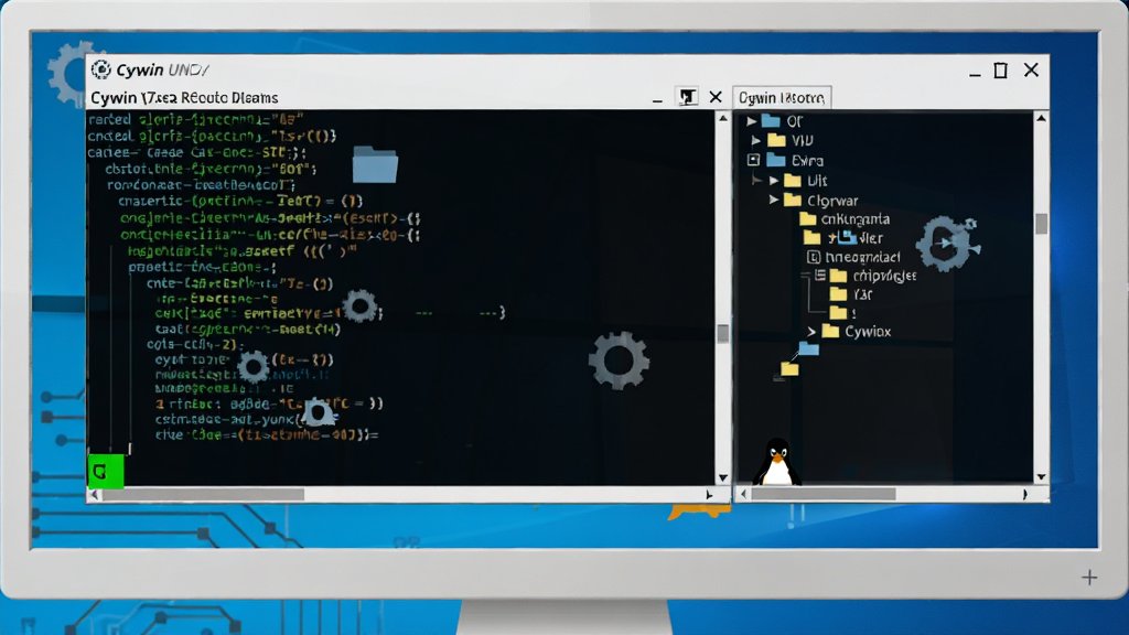 Cygwin ���������棬������һ̨ Windows ������Ļչʾ�� Unix �ն˴��ڣ�����Ϊ���к����ͼ���Ű�������ն������д��������Ҳ���Ŀ¼���ṹʾ�⣬���Ϊ�ִ��Ƽ��б�ƽ�廭��ϸ�ڰ����ն���ɫ��ꡢ�ļ���ͼ�ꡢ���������Ԫ�ص�׺�����ʸ���ɾ��޶���Ԫ��