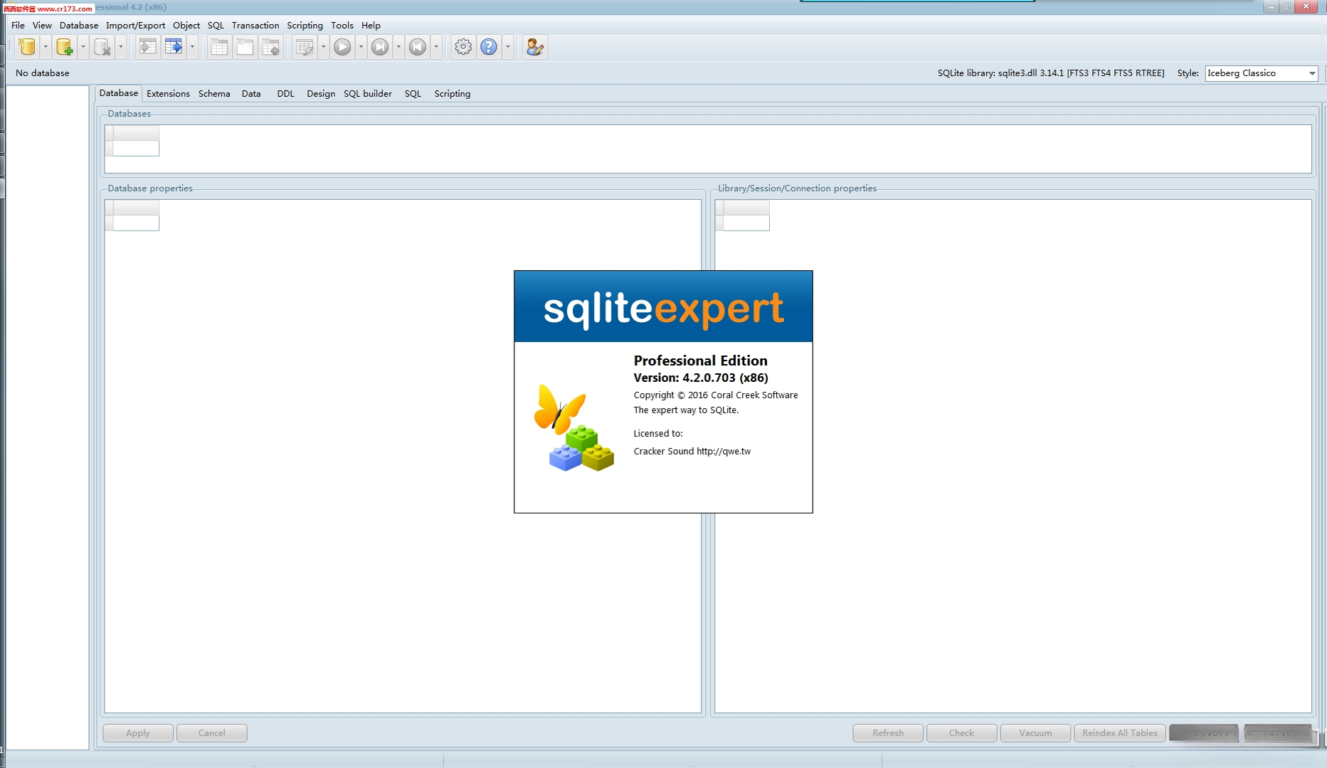 SQLite Expert���ݿ�������߽�ͼ