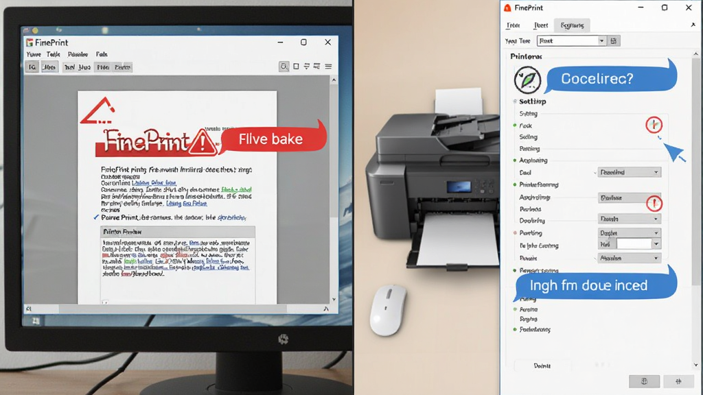 �����ǵ�����Ļ��FinePrint��ӡԤ���������ӡ�����ý��沢��չʾ������Ϊ���ҷ����Աȣ��Ű��������򣬷��Ϊʵ�ý̷̳磬ϸ�ڰ�����ɫ��ʾ��ע����ɫ�Ż���ʾ�����������ɾ��޶���Ԫ��