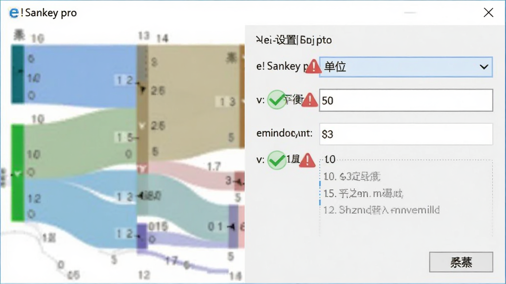 e!Sankey pro ��λ����������У����棬��������ʾ��λ�����˵�����ֵƽ����ʾ������Ϊɣ��ͼ����Ԥ�������Ϊרҵ�����Ի���ϸ�ڰ�����ɫ�Թ����ɫ����ͼ�꣬�����������ɾ����޶���Ԫ��