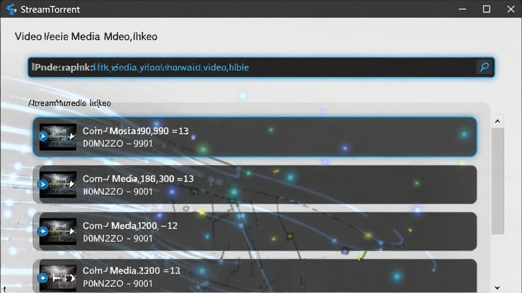 StreamTorrent ����������չʾ��ý����̽���ܵĽ�ͼ����������һ�������ճ������Ƶ���ӣ��·��Զ��г��˶�������ص�ý���ļ���ÿ���ļ���ע�˸�ʽ�ͷֱ��ʣ�������и�����ʾ����Χ�пƼ��еĹ�Чװ�Σ������רҵ������������������Ԫ��