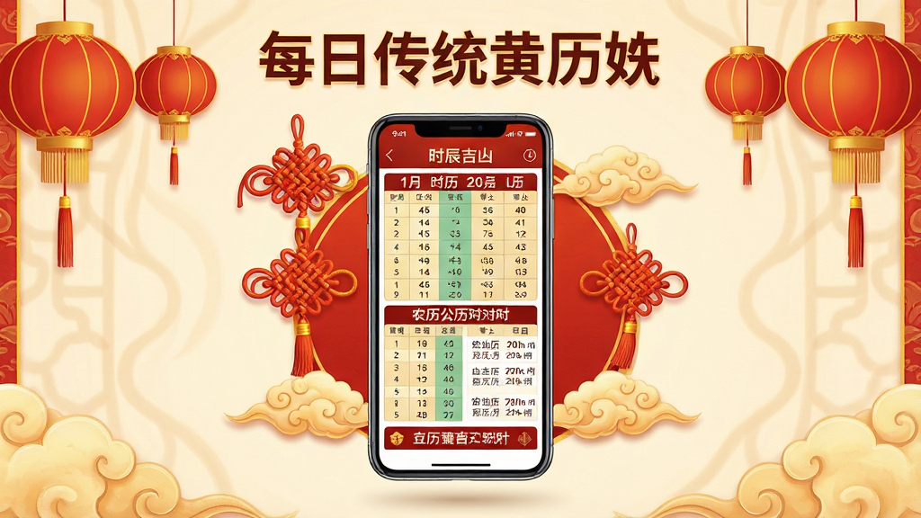 һ��չʾÿ�մ�ͳ��������������ɫ��AI����ͼƬ������������һ���ֻ������ڻ������룬�ֻ���Ļ��ʾ��ʱ�����׺�ũ���������ս��棬��Χ�������й��ᡢ���������Ƶȴ�ͳԪ�أ����ֲ������ĶԳƹ�ͼ���Ű��Ϸ�Ϊ�����������֣����ϲ����ͣ�ϸ�ڰ����ֻ���Ļ�ϵ�ʱ�������ũ�����ڣ����ʸ��壬�ɾ����޶���Ԫ��