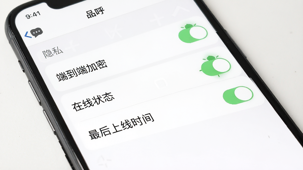 һ��չʾƷ��APP��˽���ý�����ֻ���ͼ����������ʾ��Ʒ����Ӧ���ڵ���˽����ѡ��������˵��˼��ܡ�������״̬�����������ʱ�䡱�ȿ��ذ�ť������Ϊ��ɫ�����ϸ������չʾ���ֺ�ͼ�꣬���ʸ��壬�ɾ����޶���Ԫ��